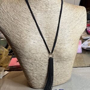 Elegant Bronze Tassel Necklace